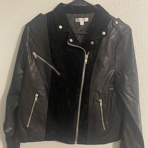 Wild Honey - Leather Suede Black Jacket